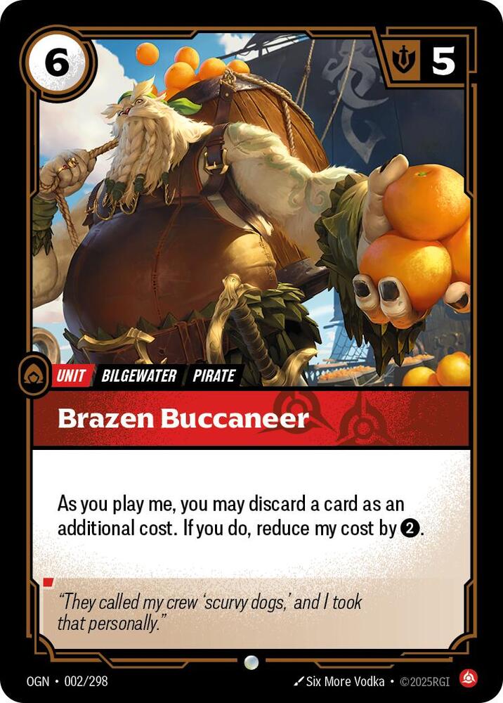 Brazen Buccaneer - Origins - 002/298 - Foil - NM