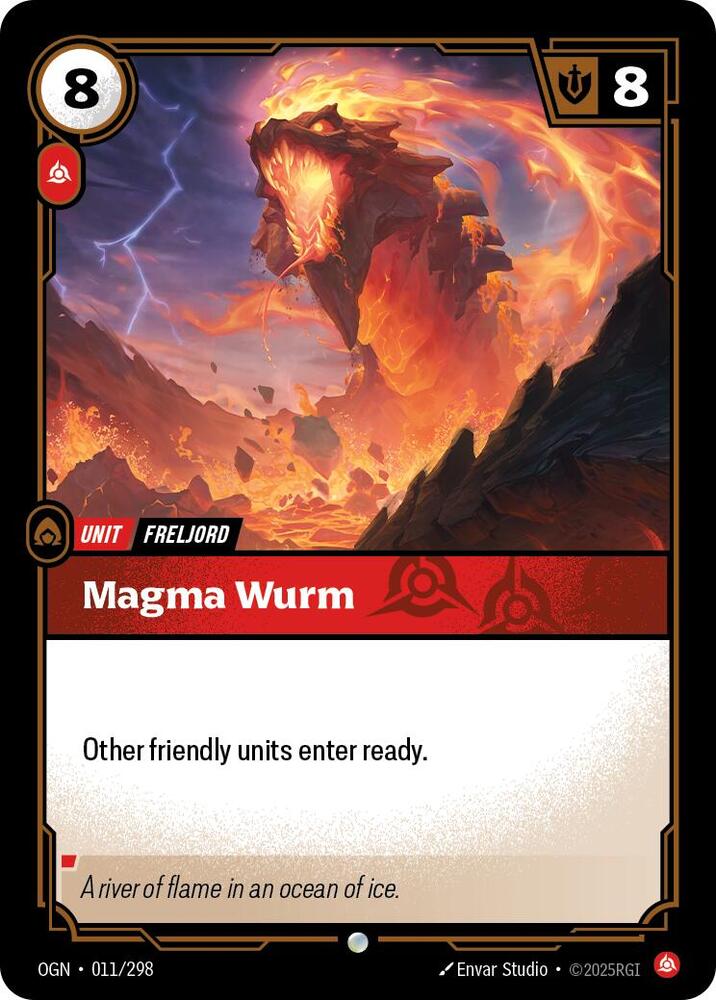 Magma Wurm - Origins - 011/298 - Foil - NM