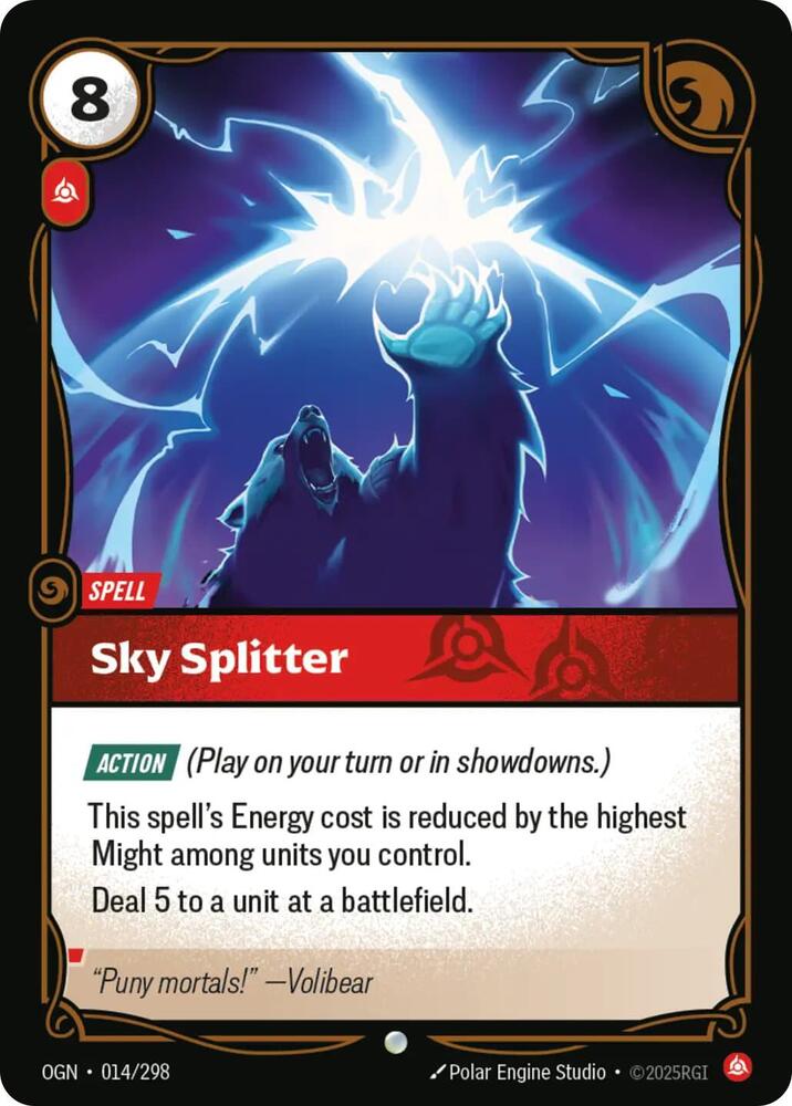 Sky Splitter - Origins - 014/298 - Foil - NM