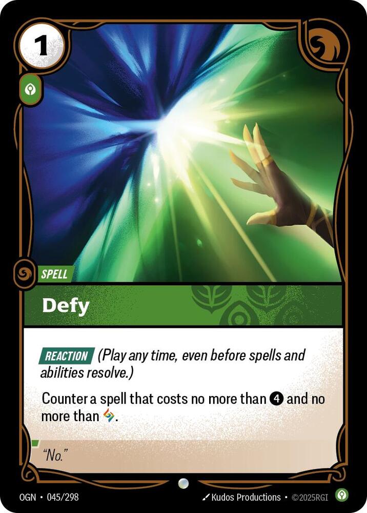 Defy - Origins - 045/298 - - NM