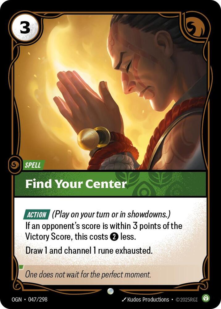 Find Your Center - Origins - 047/298 - Foil - NM
