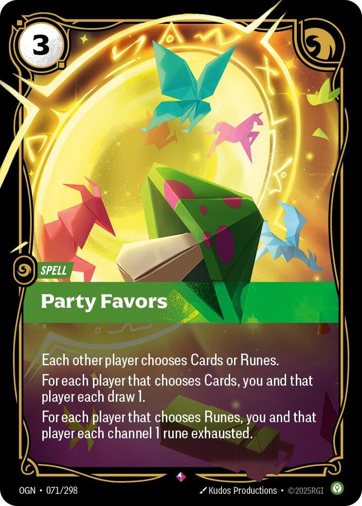 Party Favors - Origins - 071/298 - Foil - NM