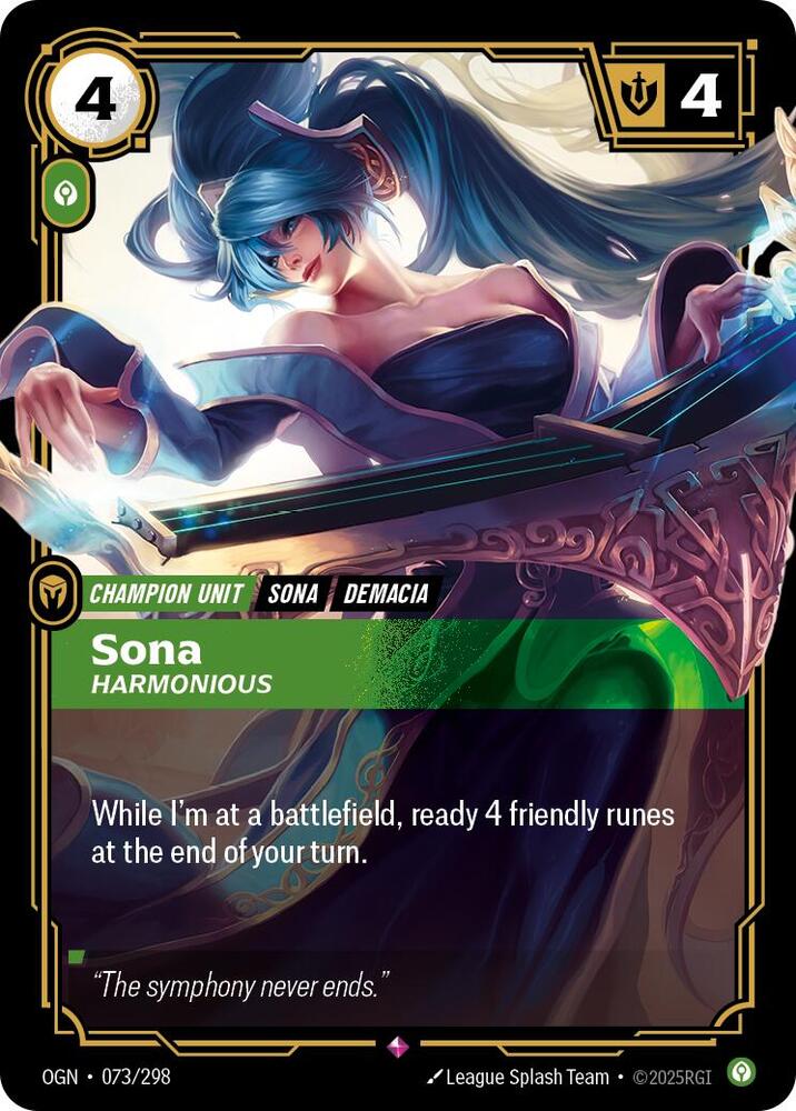 Sona, Harmonious - Origins - 073/298 - Foil - NM