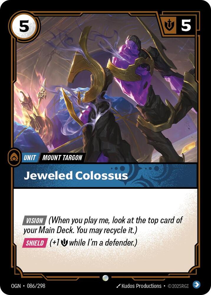 Jeweled Colossus - Origins - 086/298 - Foil - NM