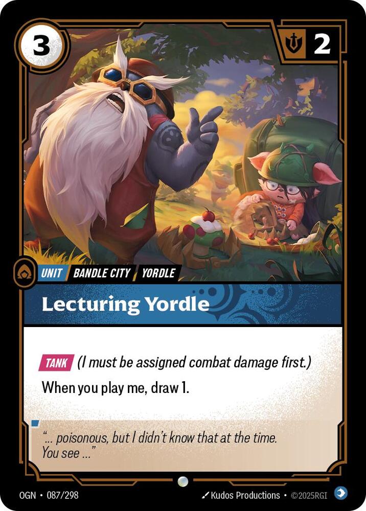 Lecturing Yordle - Origins - 087/298 - Foil - NM