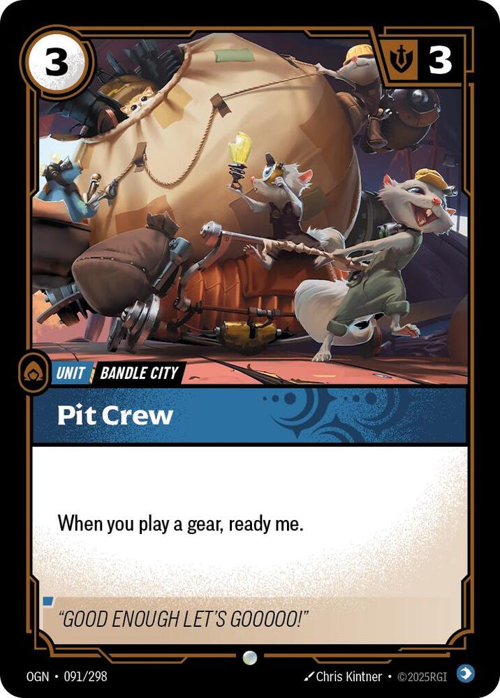 Pit Crew - Origins - 091/298 - - NM