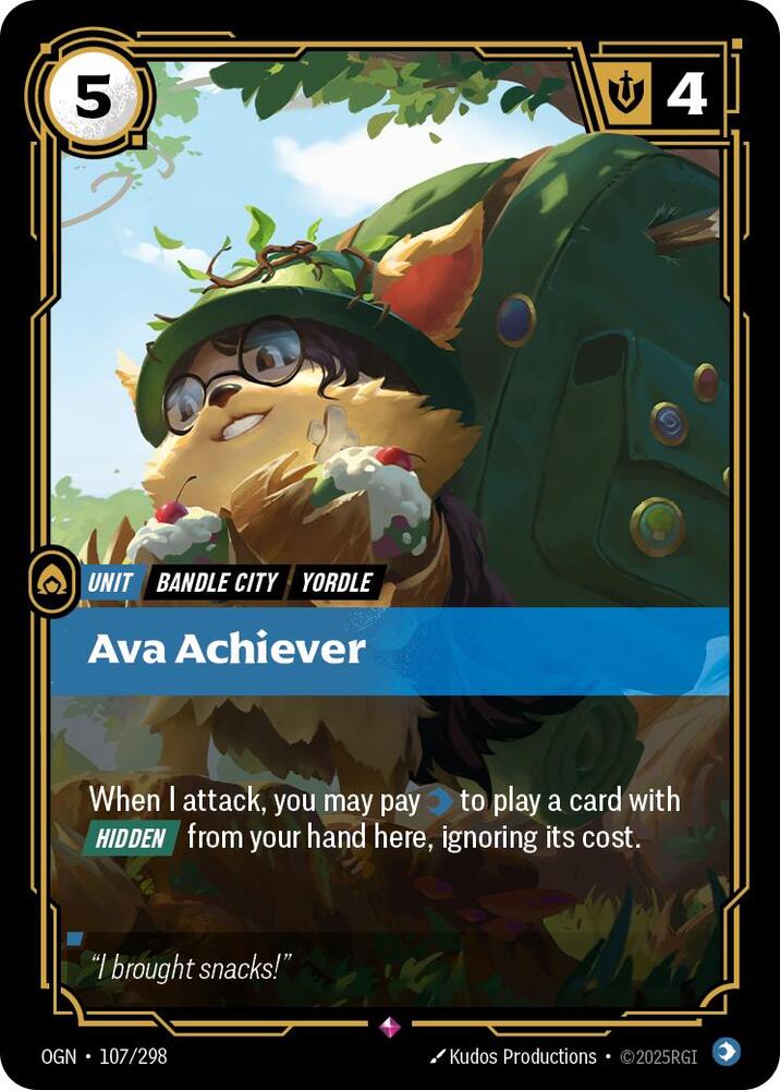 Ava Achiever - Origins - 107/298 - Foil - NM