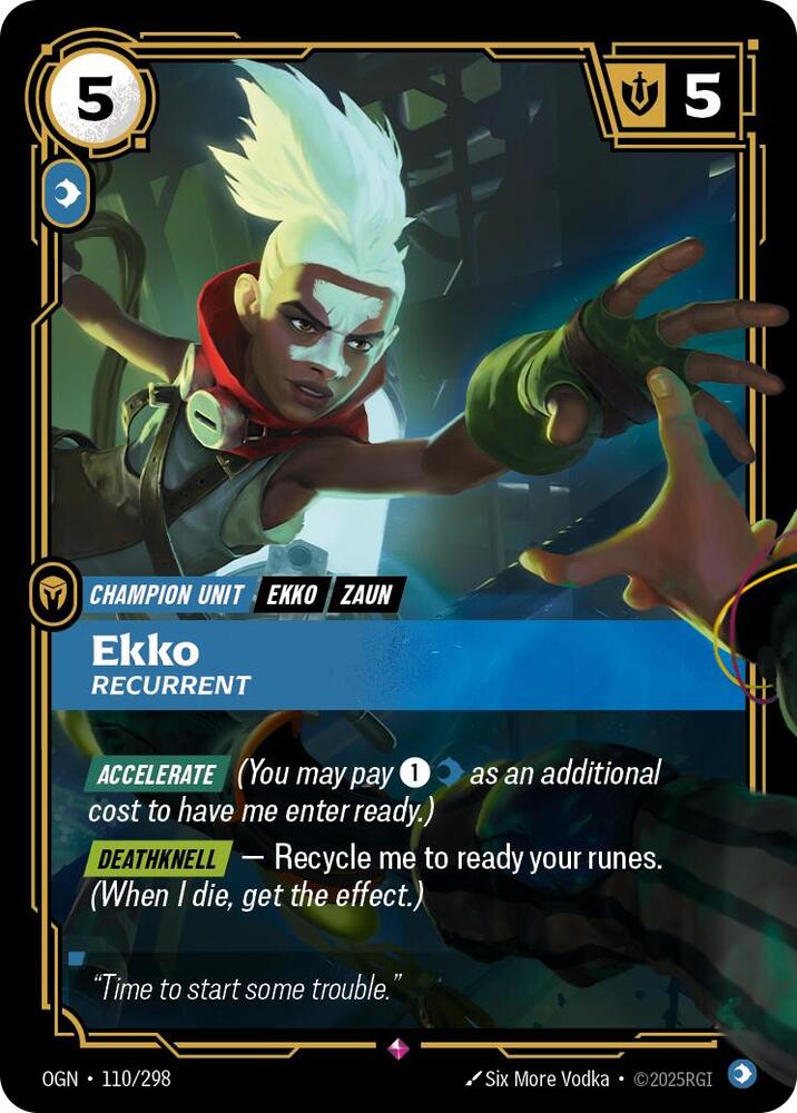 Ekko, Recurrent - Origins - 110/298 - Foil - NM
