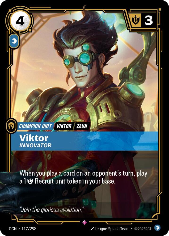 Viktor, Innovator - Origins - 117/298 - Foil - NM