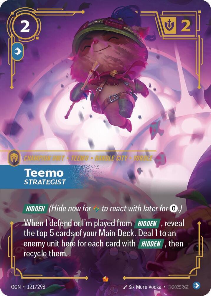 Teemo, Strategist - Origins - 121/298 - Foil - NM