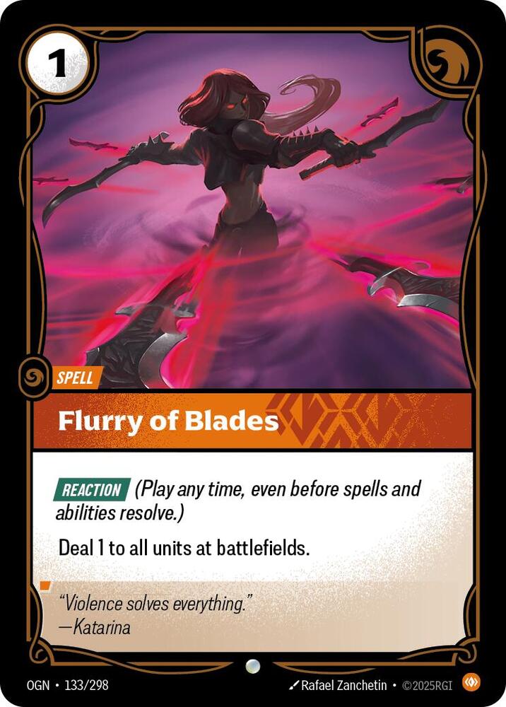 Flurry of Blades - Origins - 133/298 - Foil - NM
