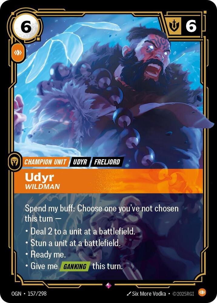 Udyr, Wildman - Origins - 157/298 - Foil - NM