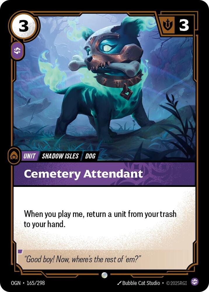 Cemetery Attendant - Origins - 165/298 - Foil - NM