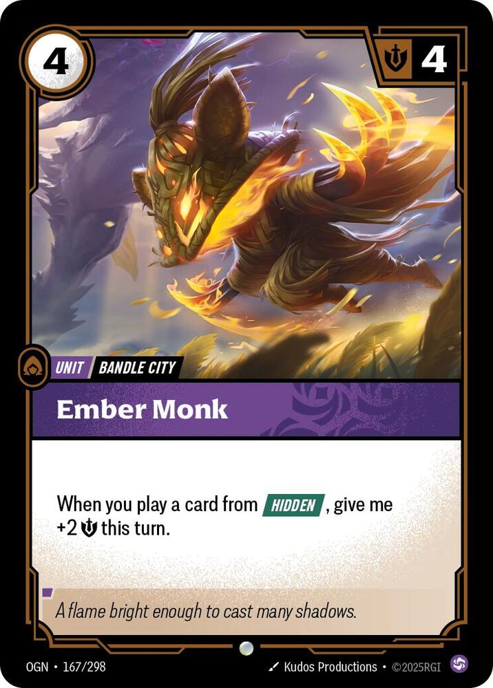 Ember Monk - Origins - 167/298 - Foil - NM