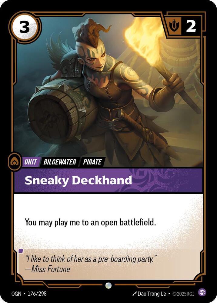 Sneaky Deckhand - Origins - 176/298 - Foil - NM