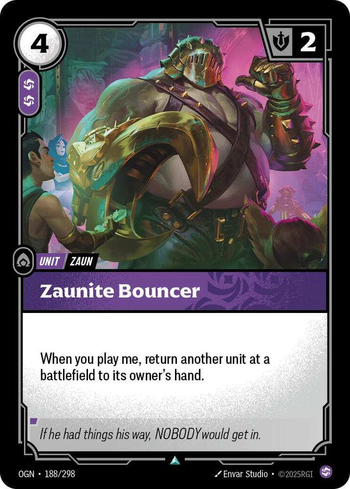 Zaunite Bouncer - Origins - 188/298 - - NM