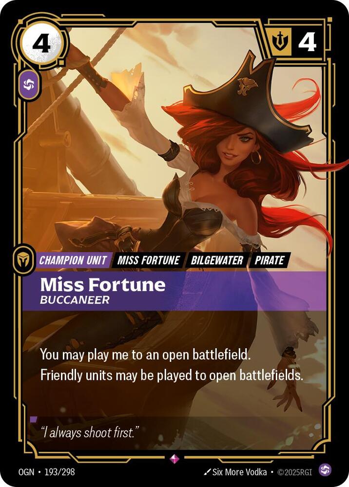 Miss Fortune, Buccaneer - Origins - 193/298 - Foil - NM