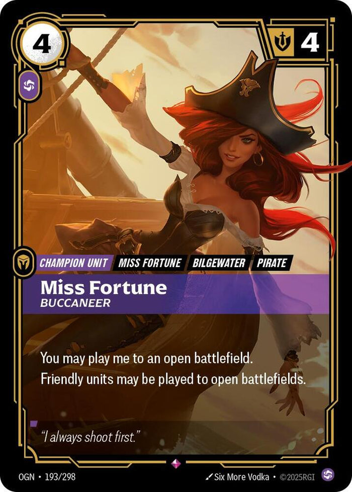 Miss Fortune, Buccaneer - Origins - 193/298 - Foil - NM