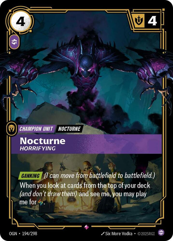Nocturne, Horrifying - Origins - 194/298 - Foil - NM