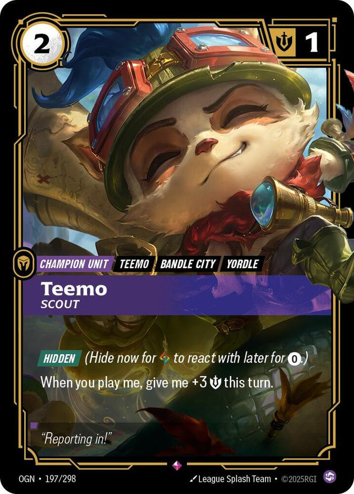 Teemo, Scout - Origins - 197/298 - Foil - NM