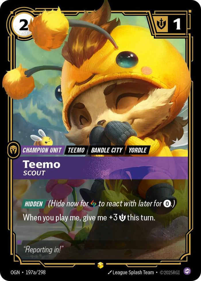 Teemo, Scout (Alternate Art) - Origins - 197a/298 - Foil - NM