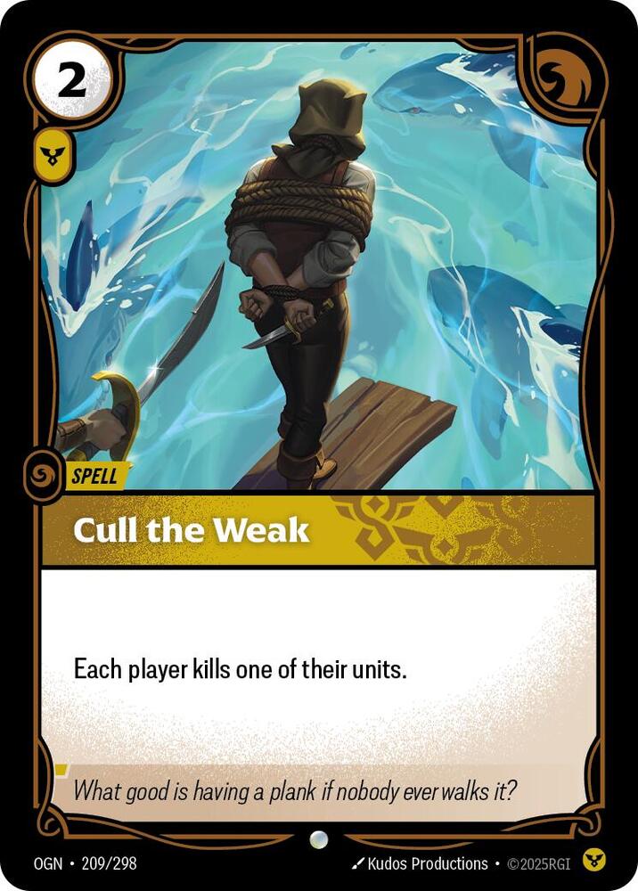 Cull the Weak - Origins - 209/298 - Foil - NM
