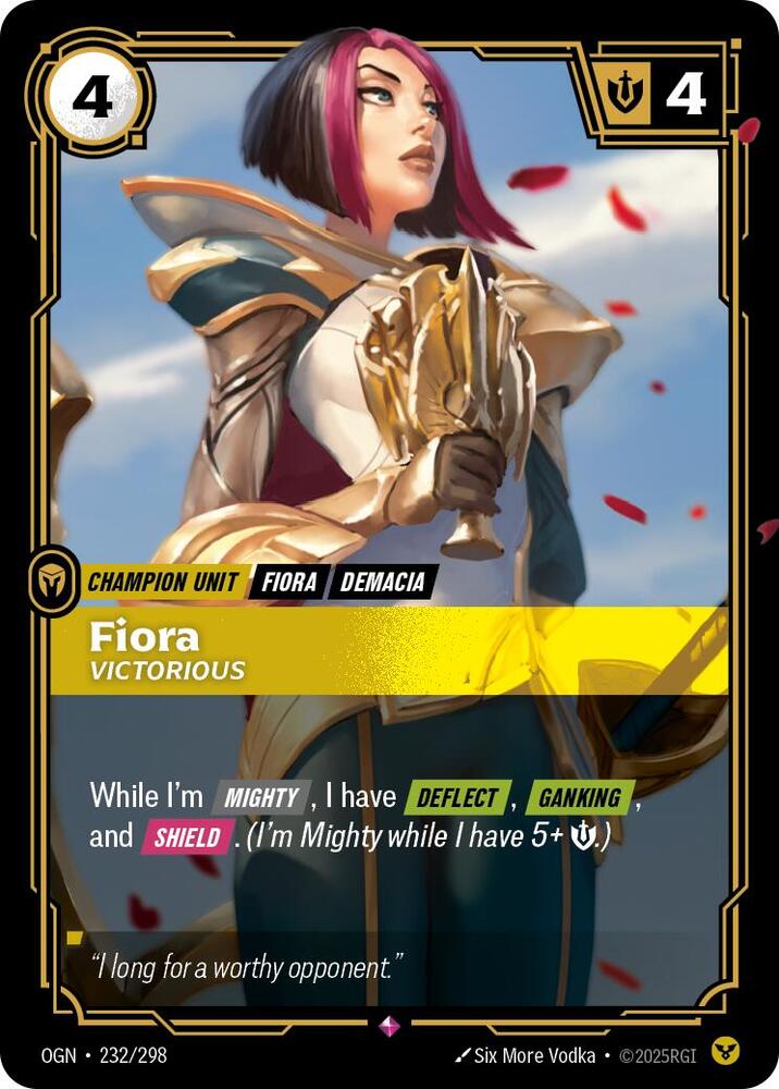 Fiora, Victorious - Origins - 232/298 - Foil - NM
