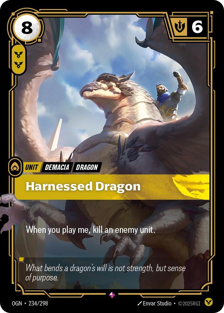 Harnessed Dragon - Origins - 234/298 - Foil - NM