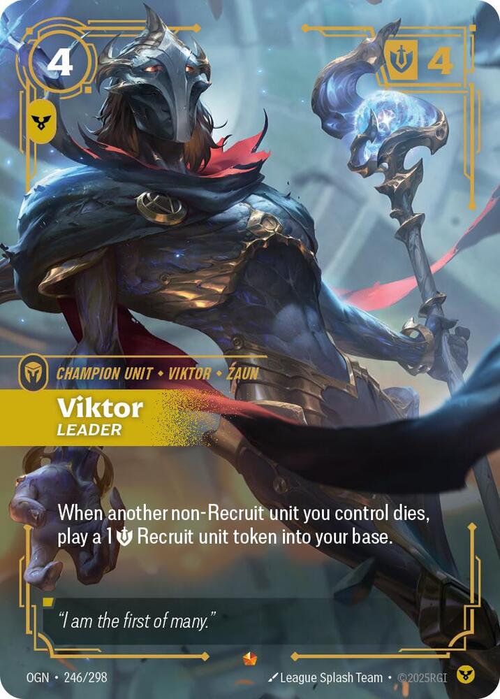 Viktor, Leader - Origins - 246/298 - Foil - NM