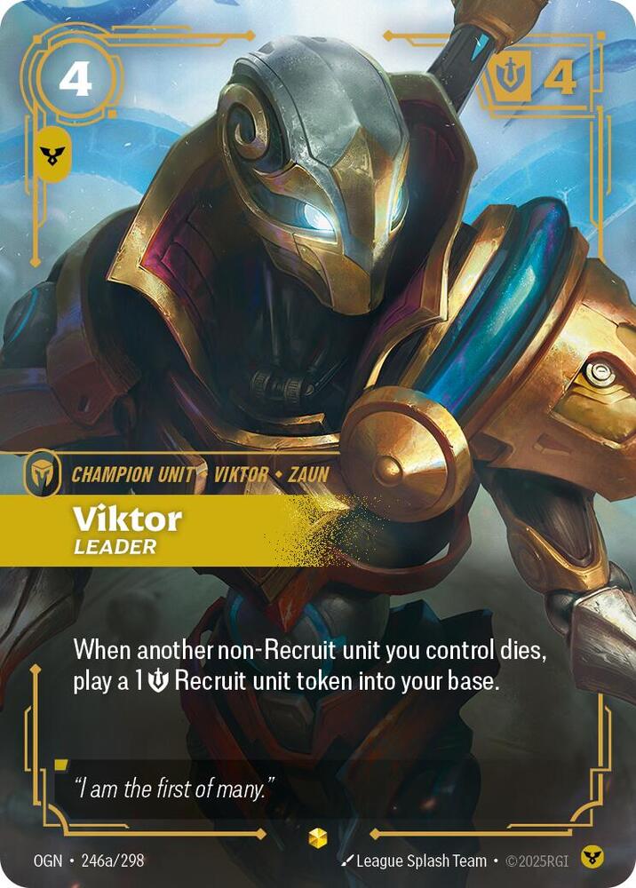 Viktor, Leader (Alternate Art) - Origins - 246a/298 - Foil - NM