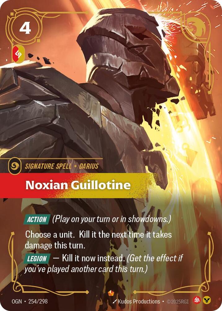Noxian Guillotine - Origins - 254/298 - Foil - NM