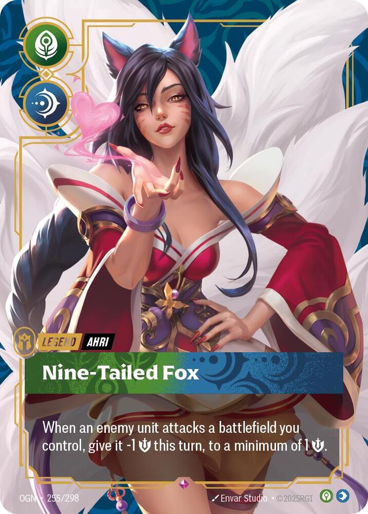 Ahri, Nine-Tailed Fox - Origins - 255/298 - Foil - NM