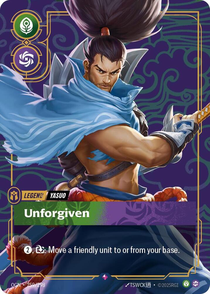Yasuo, Unforgiven - Origins - 259/298 - Foil - NM