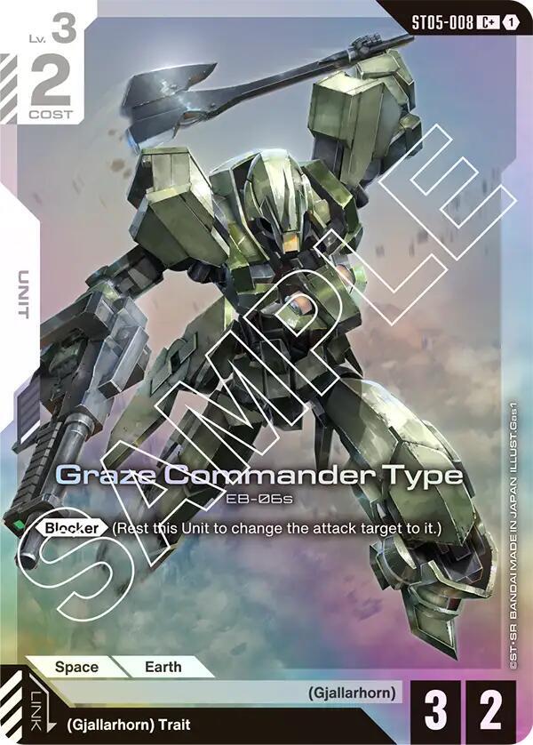 Graze Commander Type Cplus - Starter Deck 05: Iron Bloom - ST05-008 - Holo - NM