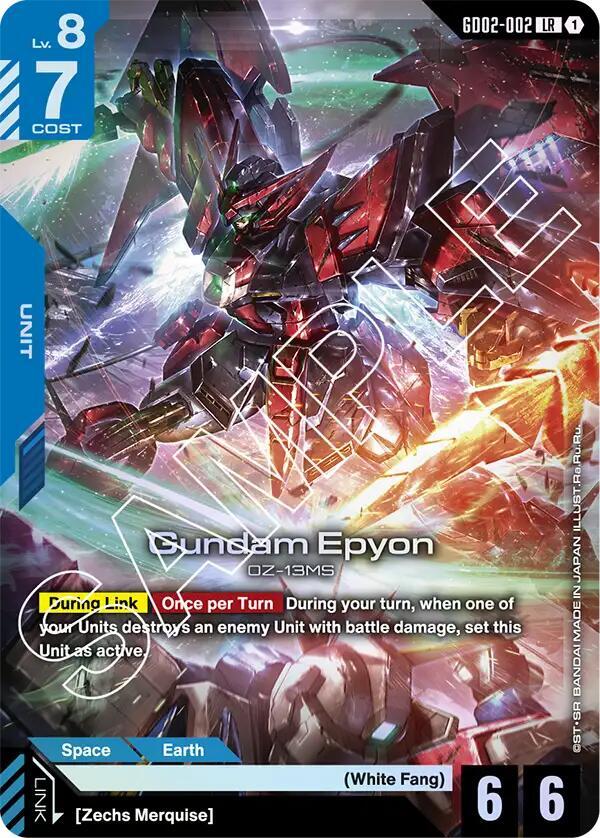 Gundam Epyon - Dual Impact - GD02-002 - Holo - NM