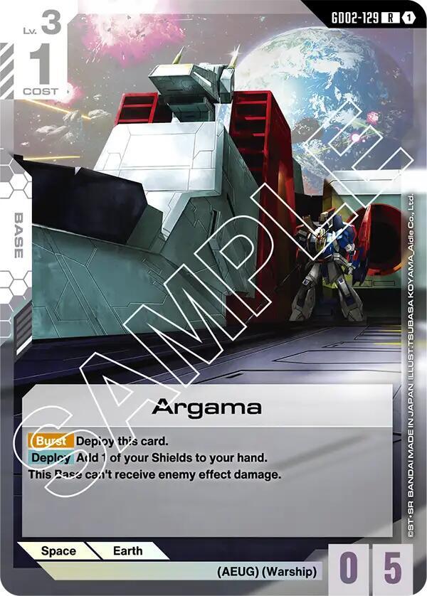 Argama - Dual Impact - GD02-129 - Holo - NM
