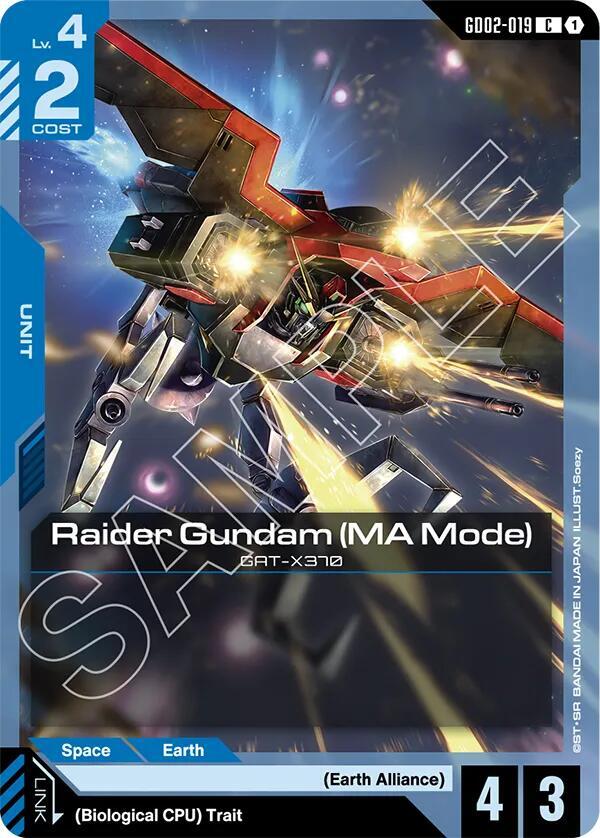 Raider Gundam MA Mode - Dual Impact - GD02-019 - NM
