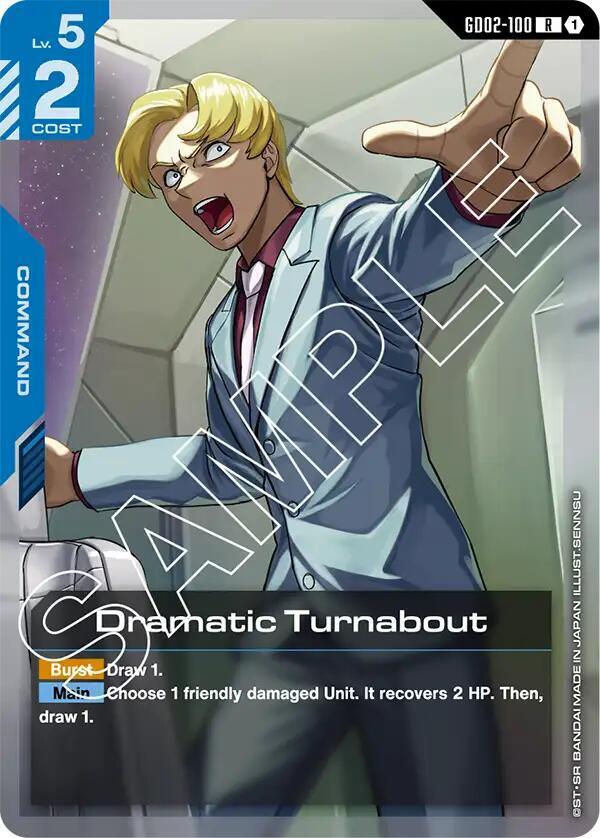 Dramatic Turnabout - Dual Impact - GD02-100 - Holo - NM