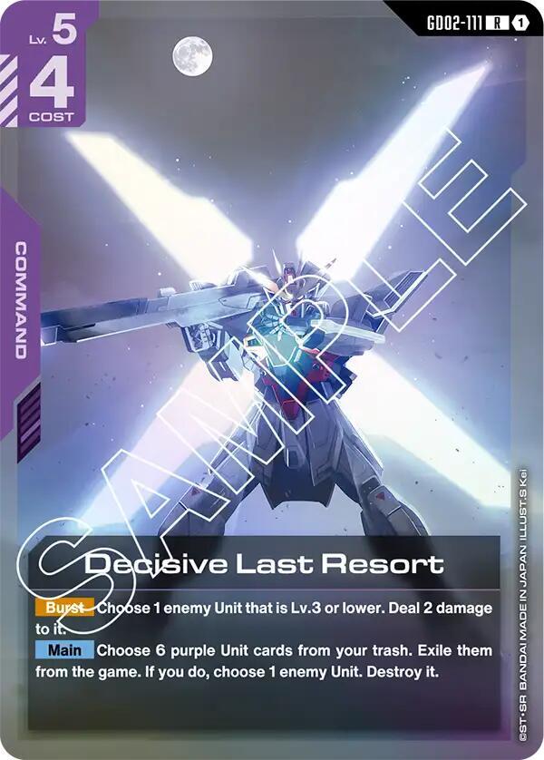 Decisive Last Resort - Dual Impact - GD02-111 - Holo - NM