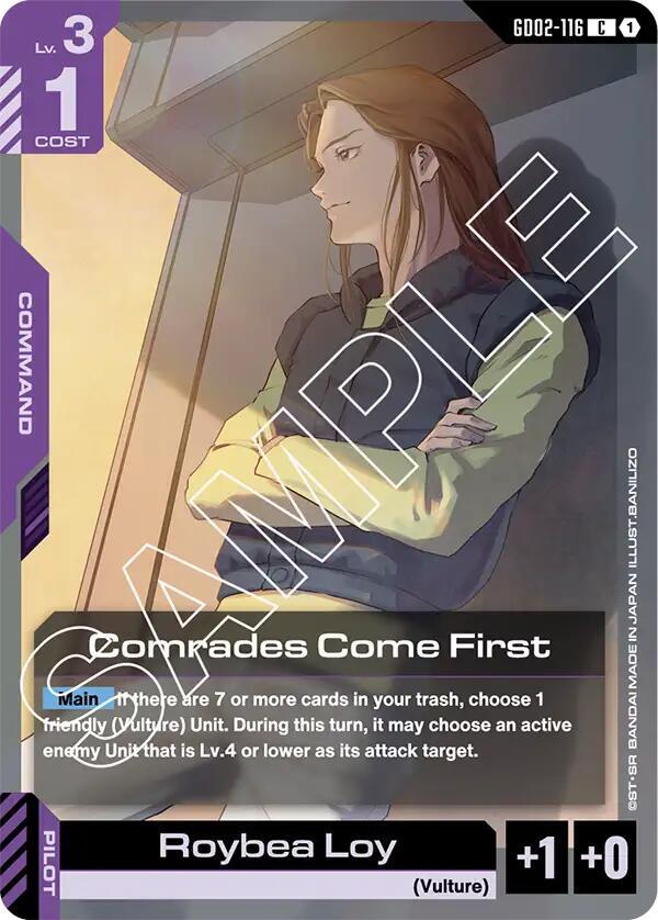 Comrades Come First - Dual Impact - GD02-116 - NM