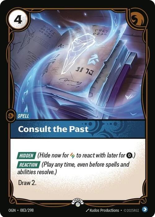 Consult the Past - Riftbound Organized Play Promotional Cards - 083/298 - Foil - NM