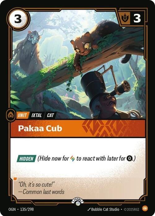 Pakaa Cub - Riftbound Organized Play Promotional Cards - 135/298 - Foil - NM