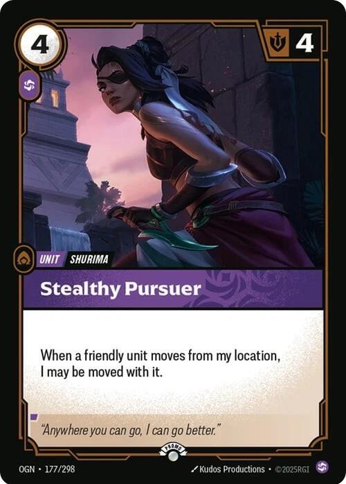 Stealthy Pursuer - Riftbound Organized Play Promotional Cards - 177/298 - Foil - NM