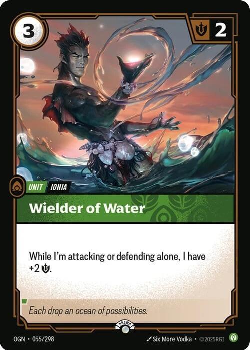 Wielder of Water - Riftbound Organized Play Promotional Cards - 055/298 - Foil - NM