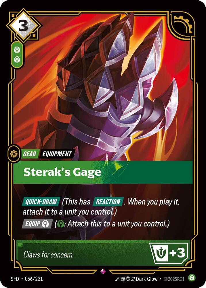 Sterak's Gage - Spiritforged - 056/221 - Foil - NM