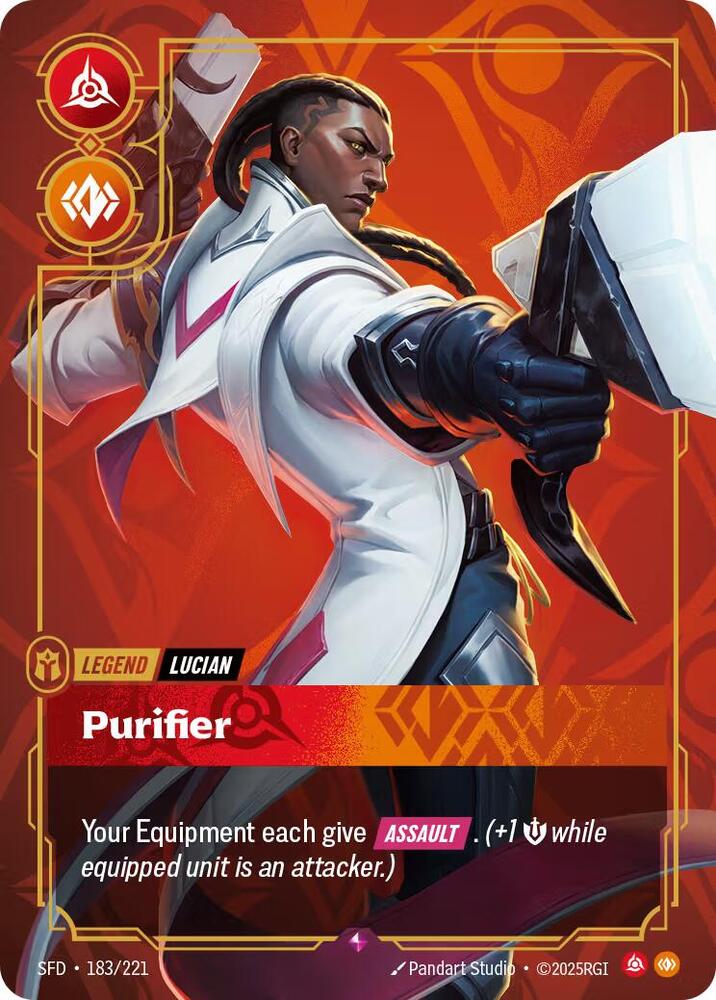 Lucian, Purifier - Spiritforged - 183/221 - Foil - NM