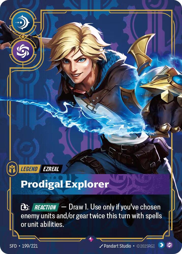 Ezreal, Prodigal Explorer - Spiritforged - 199/221 - Foil - NM
