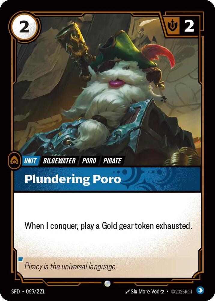 Plundering Poro - Spiritforged - 069/221 - Foil - NM