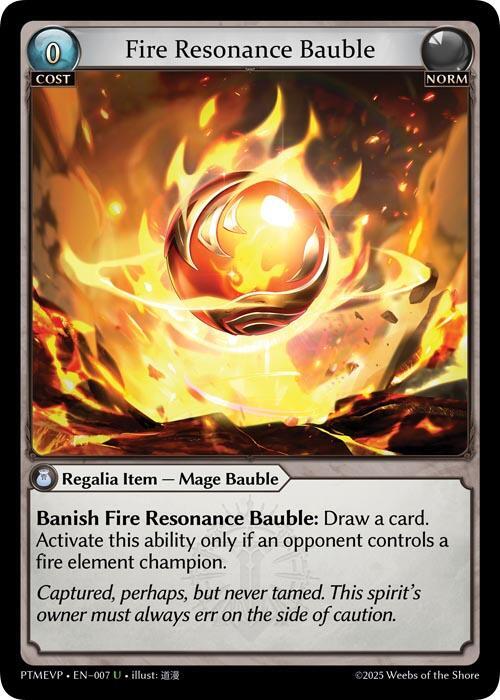 Fire Resonance Bauble - Phantom Monarchs Event Pack - 007 - - NM