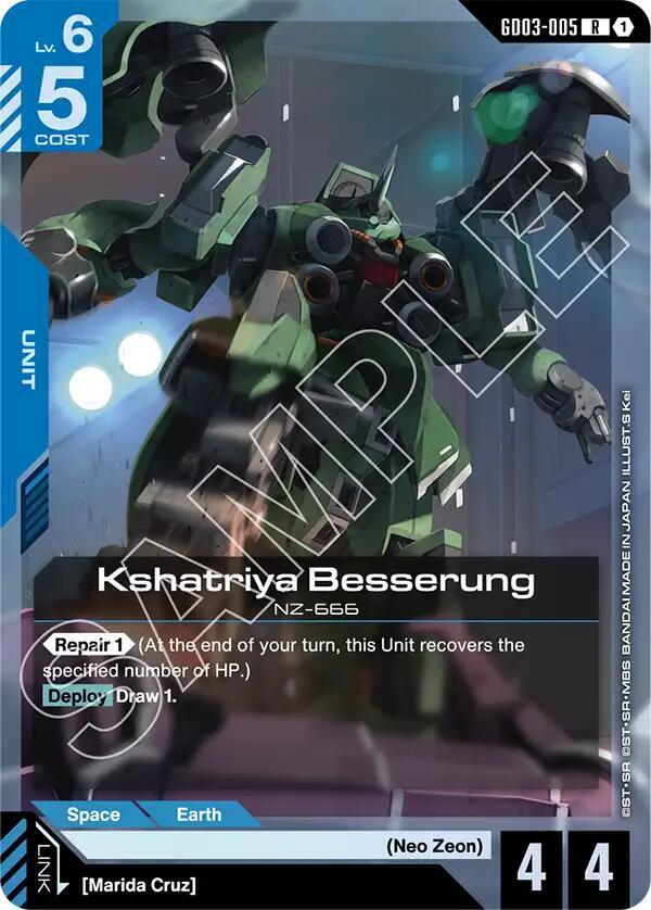 Kshatriya Besserung - Steel Requiem - GD03-005 - Holo - NM